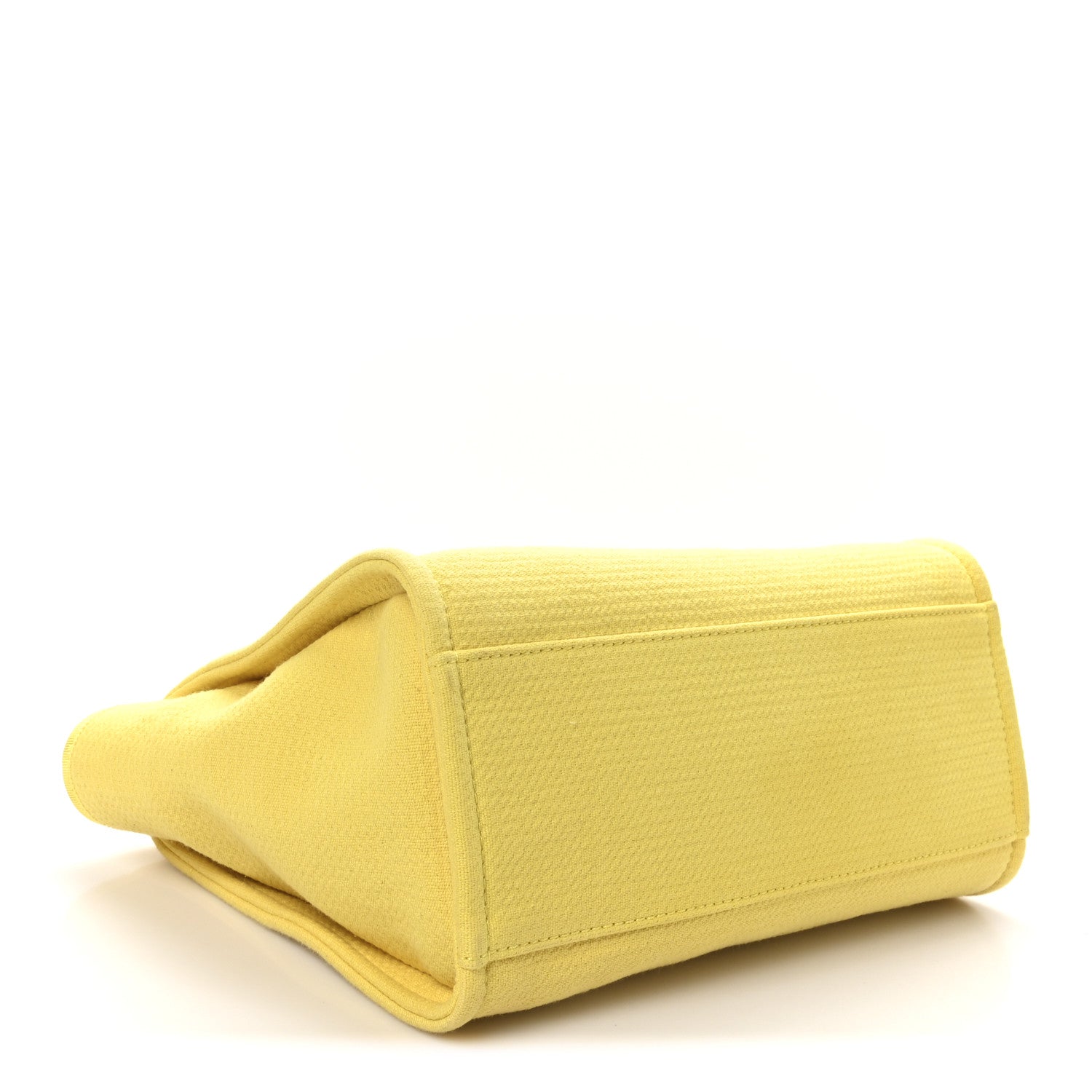Chanel Mixed Fibers Small Deauville Tote Yellow 4 of 10
