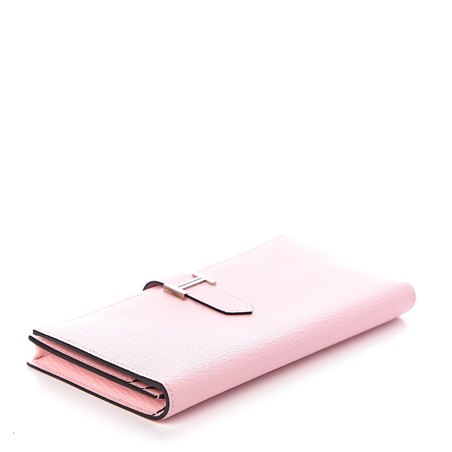 Hermes Chevre Mysore Bearn Gusset Wallet Rose Sakura 4 of 7