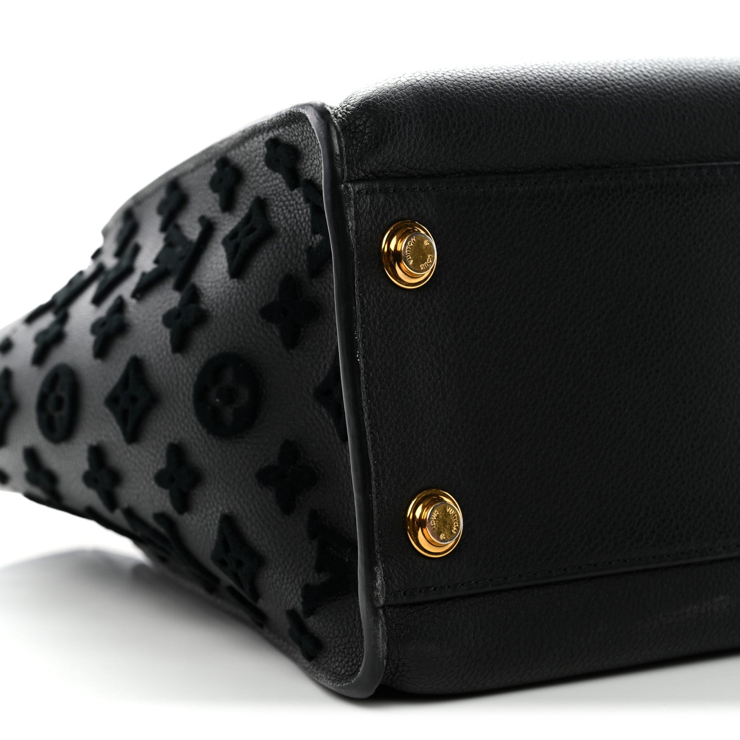 Louis Vuitton Calfskin Monogram Tufting On My Side Black 8 of 10