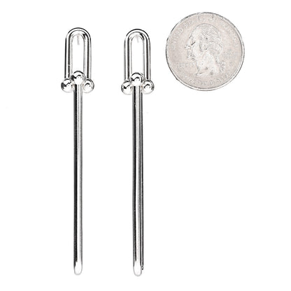 Tiffany Sterling Silver HardWear Double Long Link Earrings 2 of 3