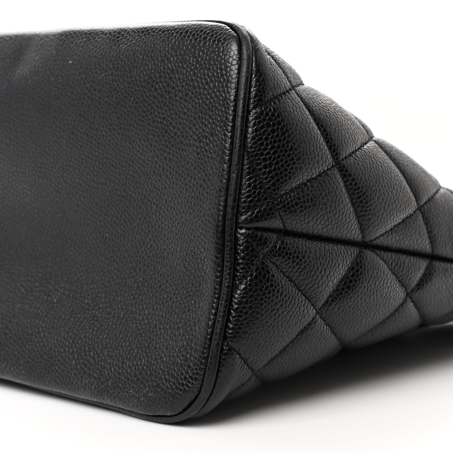 Caviar Quilted Medallion Tote Black