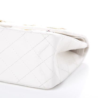 Chanel Aged Calfskin Lucky Charms 2.55 Reissue 226 Flap White 10 of 12