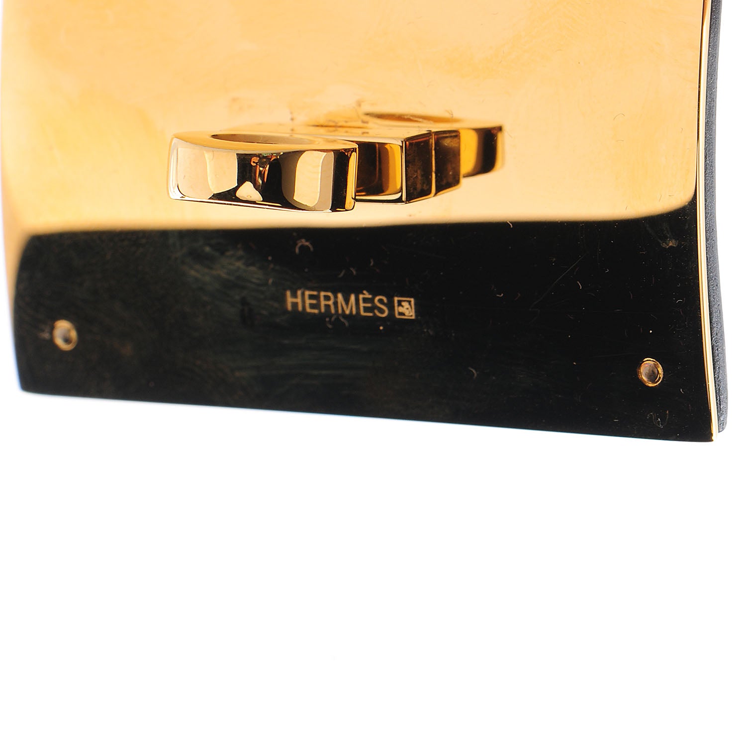 Hermes Matte Alligator Kelly Dog Extreme Bracelet Black Small 4 of 8