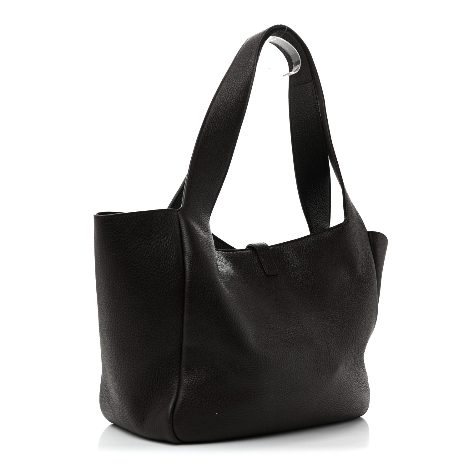 Saint Laurent Grained Deerskin Bea Tote Sweet Chocolate 3 of 13
