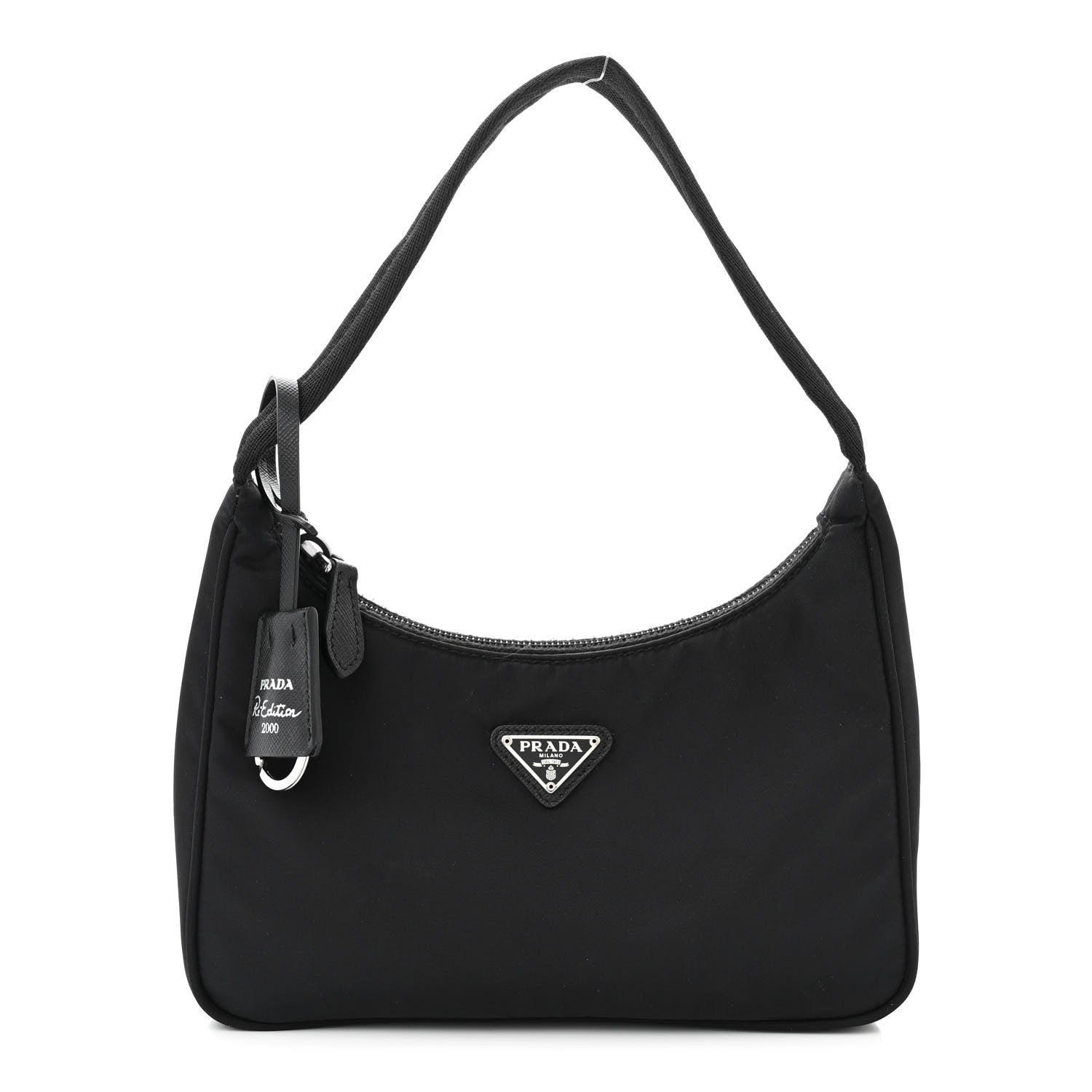 Prada Tessuto Nylon Mini Re-Edition 2000 Bag Black 1 of 12