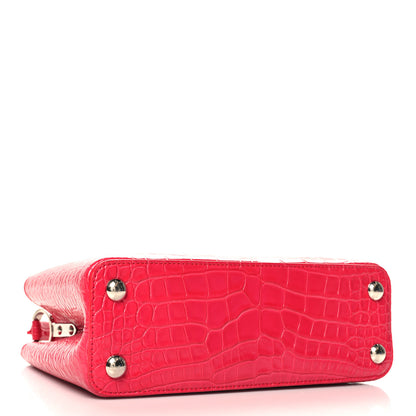 Louis Vuitton Alligator Capucines BB Fuchsia 4 of 9