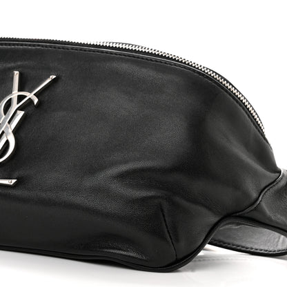 Saint Laurent Calfskin Monogram Belt Bag Black 10 of 12