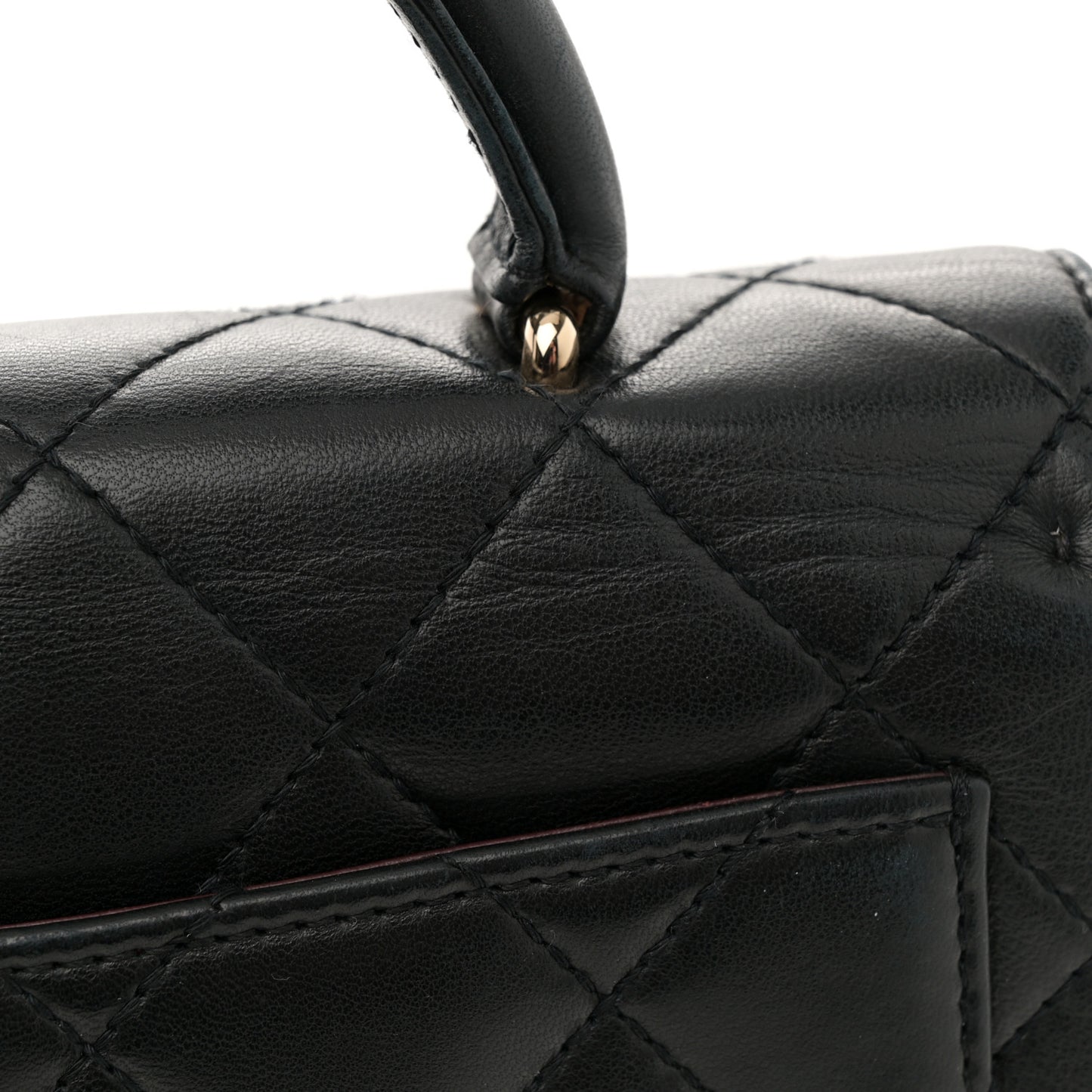Lambskin Quilted Jumbo Kelly Flap Bag Black
