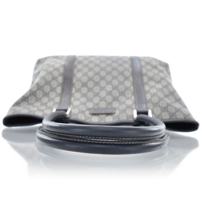 Gucci Coated Canvas Monogram Tote Navy 5 of 12