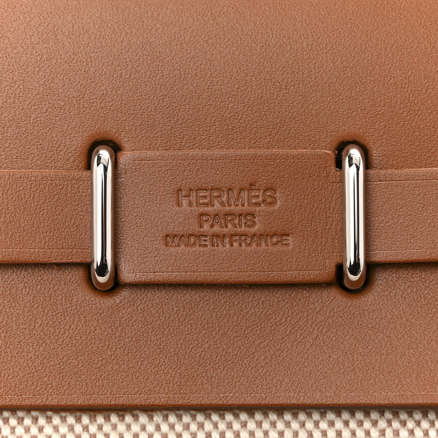 Hermes Military Toile Vache Hunter Herbag Zip Retourne 20 Ecru Beige Fauve 6 of 11