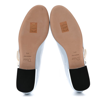 Christian Dior Patent Calfskin J'Adior 20mm Pumps 37.5 Ice Lagoon 7 of 10