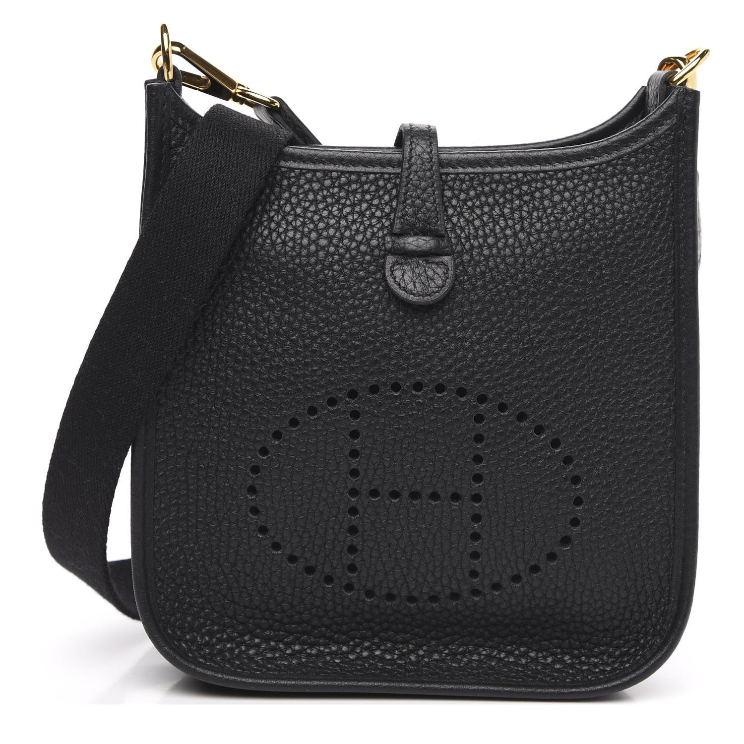 Hermes Taurillon Clemence Evelyne TPM Black 1 of 10