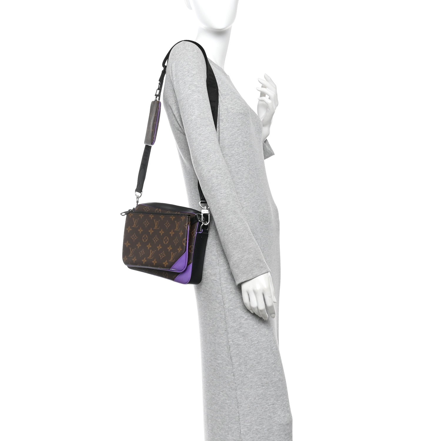 Louis Vuitton Monogram Macassar Trio Messenger Purple 2 of 10