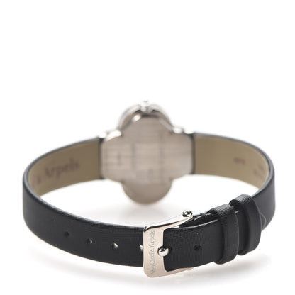 Van Cleef & Arpels 18K White Gold Satin Mother of Pearl 26mm Alhambra Quartz Watch 4 of 7