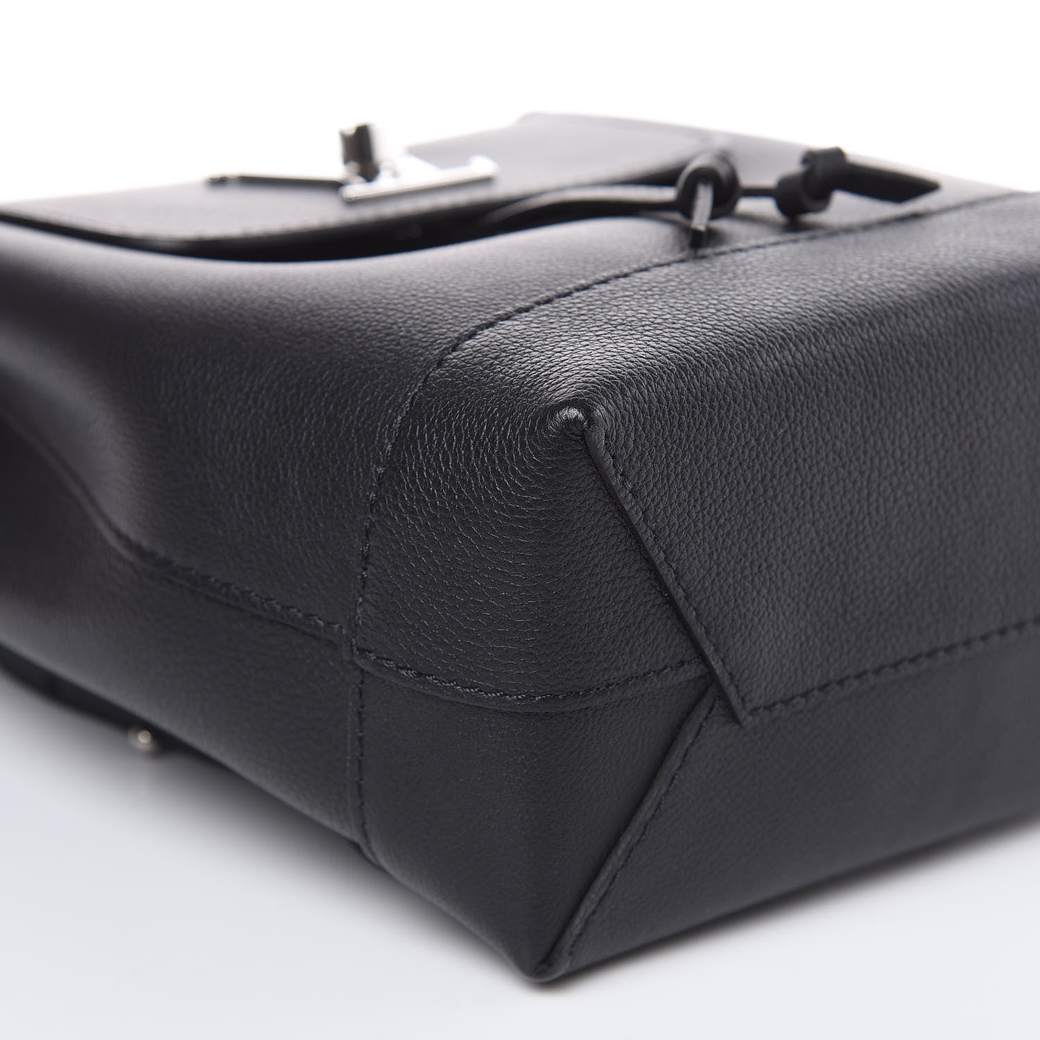 Louis Vuitton Calfskin Lockme Mini Backpack Black 7 of 8