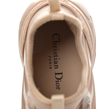 Christian Dior Neoprene Rubber Womens D-Connect Sneakers 38 Nude 7 of 10