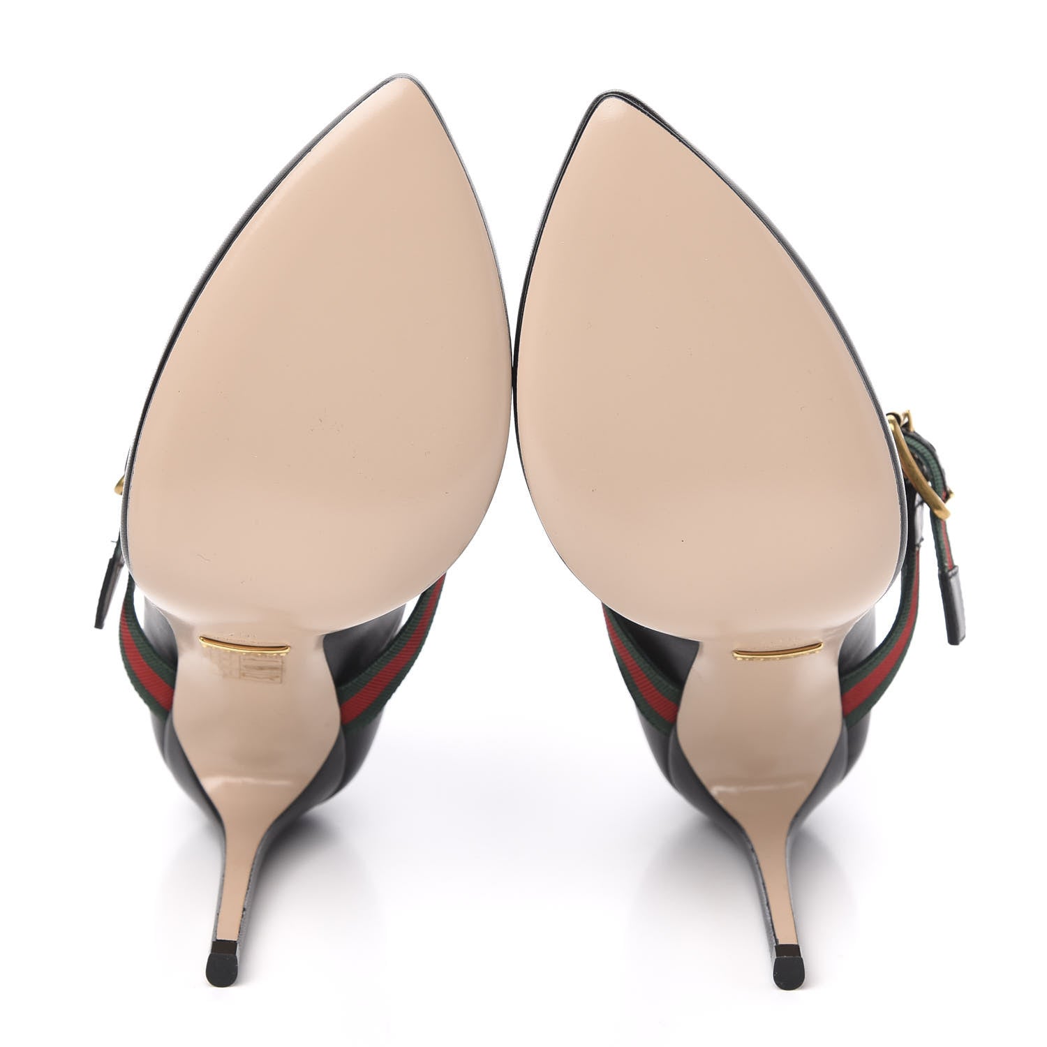 Gucci Malaga Kid Sylvie High Heel Pumps 36.5 Black 5 of 10