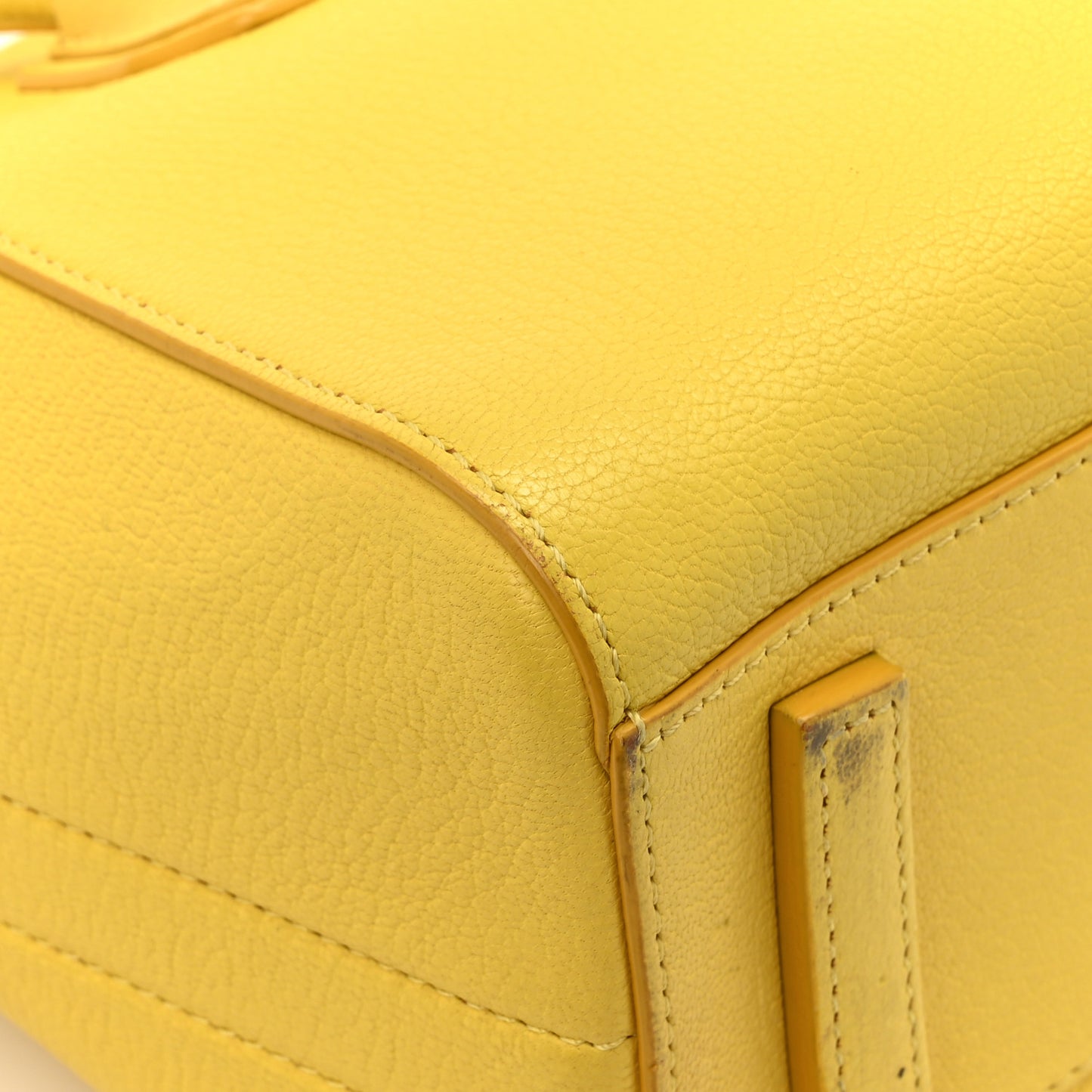 Sugar Goatskin Mini Antigona Yellow