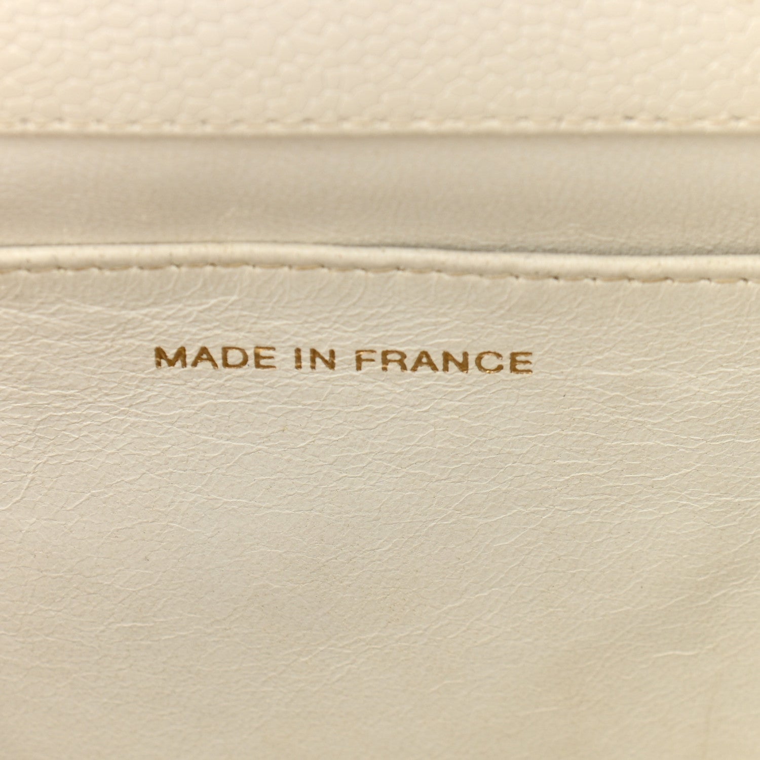 Chanel Caviar Quilted CC Tote White 7 of 17