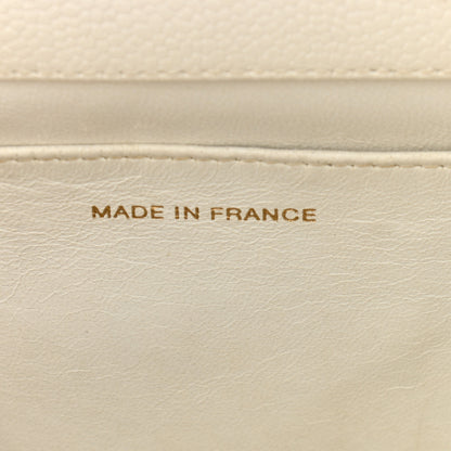 Chanel Caviar Quilted CC Tote White 7 of 17