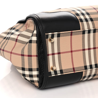 Burberry Haymarket Check Small Gladstone Black 8 of 10