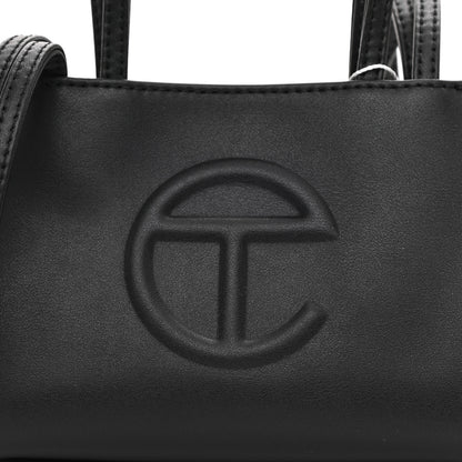 Telfar Vegan Leather Small Shopping Bag Black 17 of 21