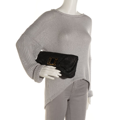 Louis Vuitton Calfskin Quilted Monogram Altair Clutch Black 2 of 8