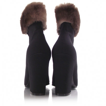 Prada Nylon Fur Lined Boots 3 of 7