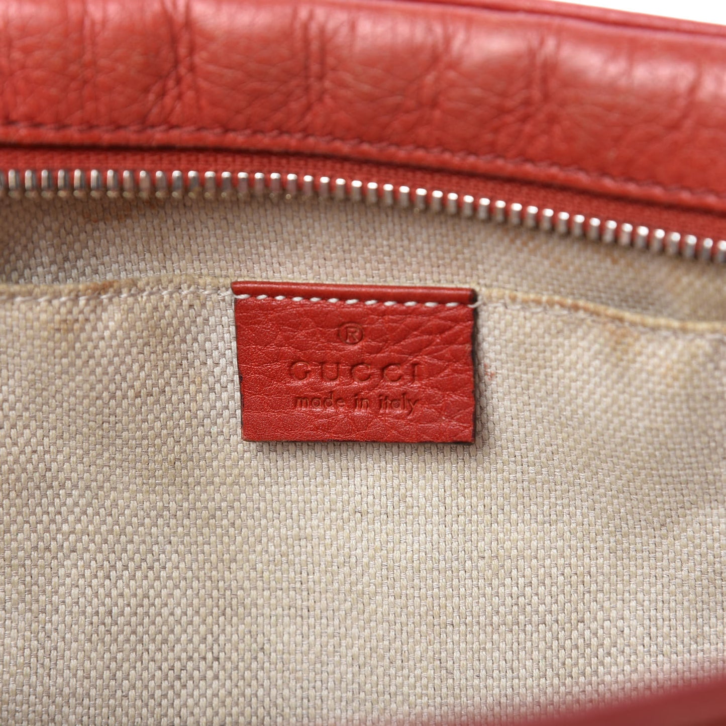 Pebbled Calfskin Small Soho Disco Bag Tabasco Red
