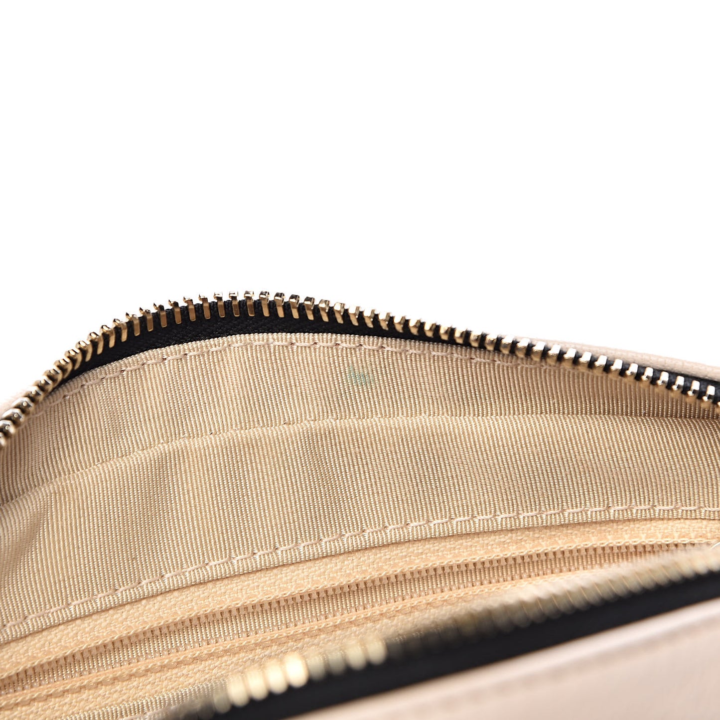 Goatskin Quilted Waist Bag Beige White Black
