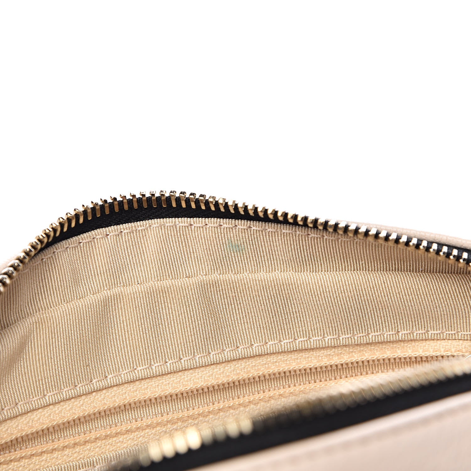 Chanel Goatskin Quilted Waist Bag Beige White Black 9 of 13