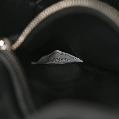 Bottega Veneta Lambskin Maxi Intrecciato Cassette Crossbody Bag Black 7 of 11