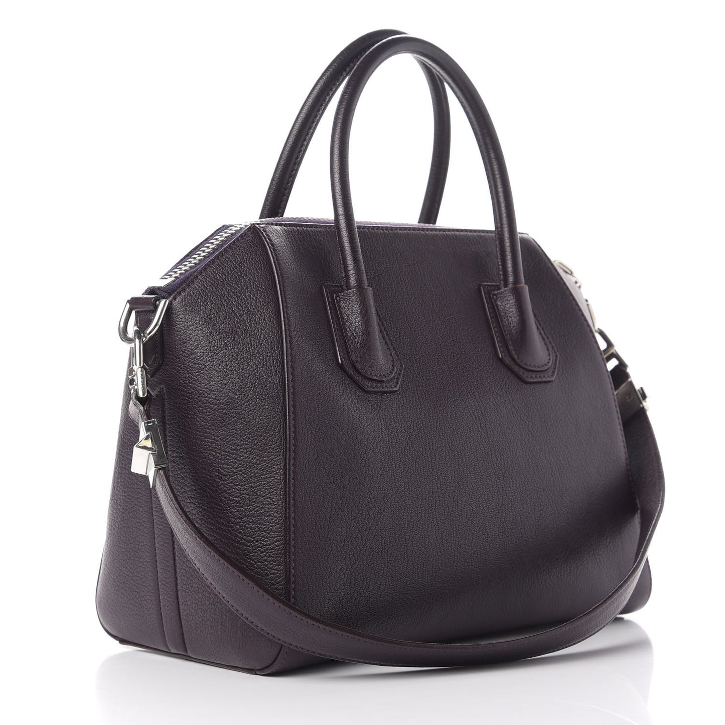 Sugar Goatskin Small Antigona Aubergine