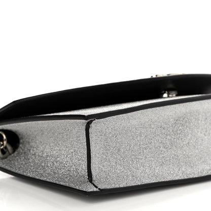 Christian Louboutin Glitter Calfskin Loubi54 Crossbody Clutch Silver 8 of 13
