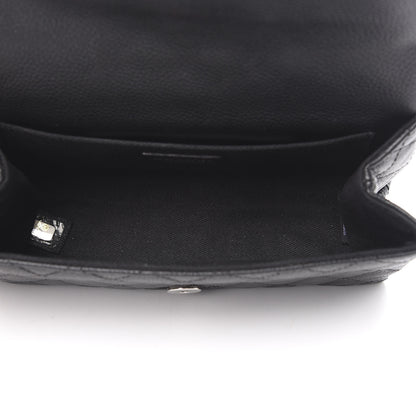 Chanel Grained Calfskin Quilted 2.55 Reissue Flap Belt Bag Clutch Black 5 of 13