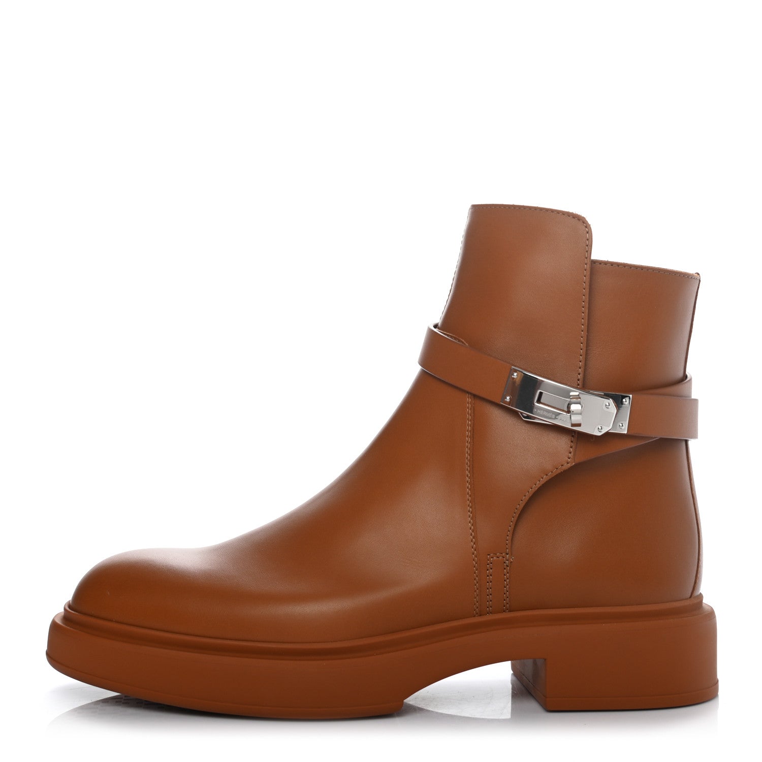 Hermes Calfskin Mens Veo Ankle Boots 38.5 Naturel 1 of 7