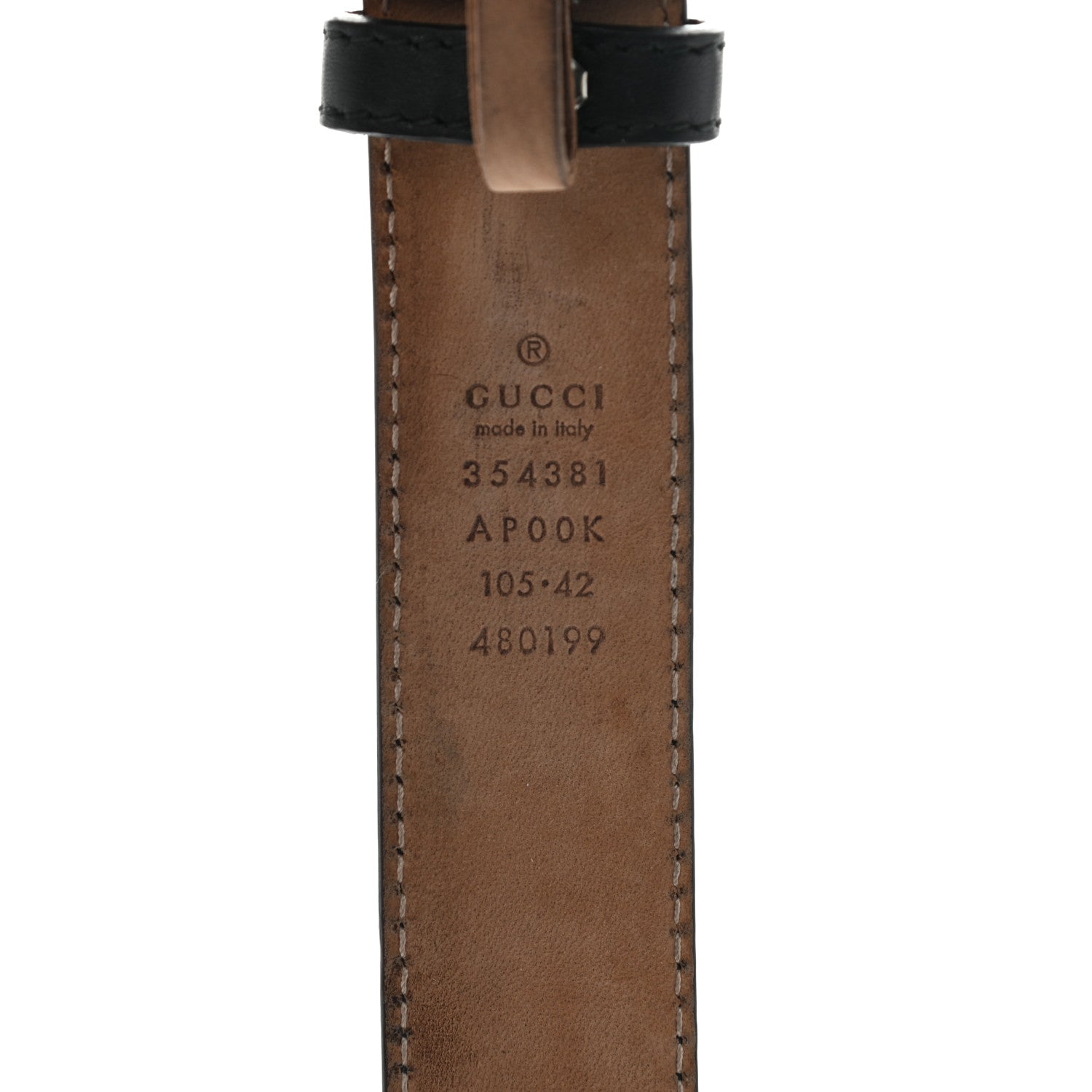 Gucci Calfskin Crystal Interlocking G Belt 105 42 Black 3 of 6