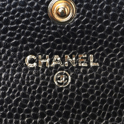 Chanel Caviar Quilted Flap Card Holder Black 5 of 9
