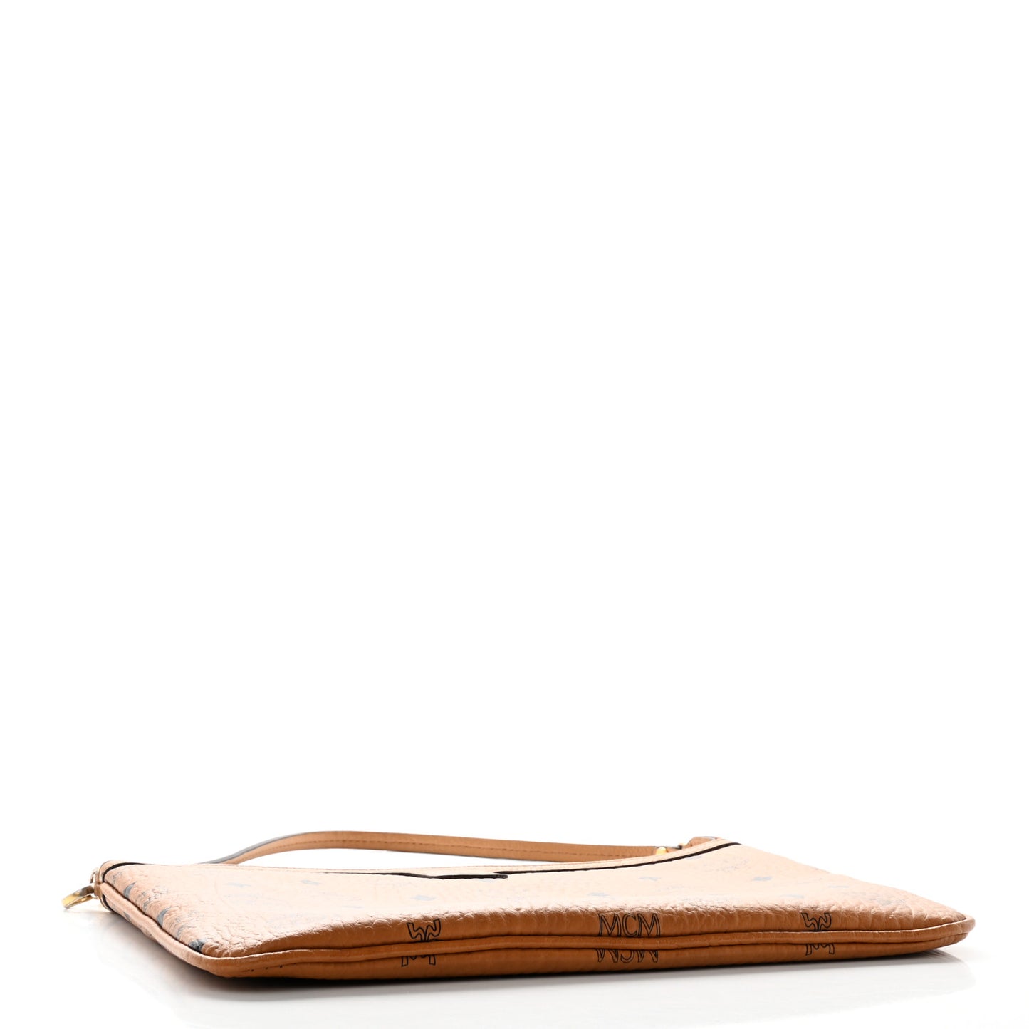 Visetos Medium Stark Wristlet Pouch Cognac