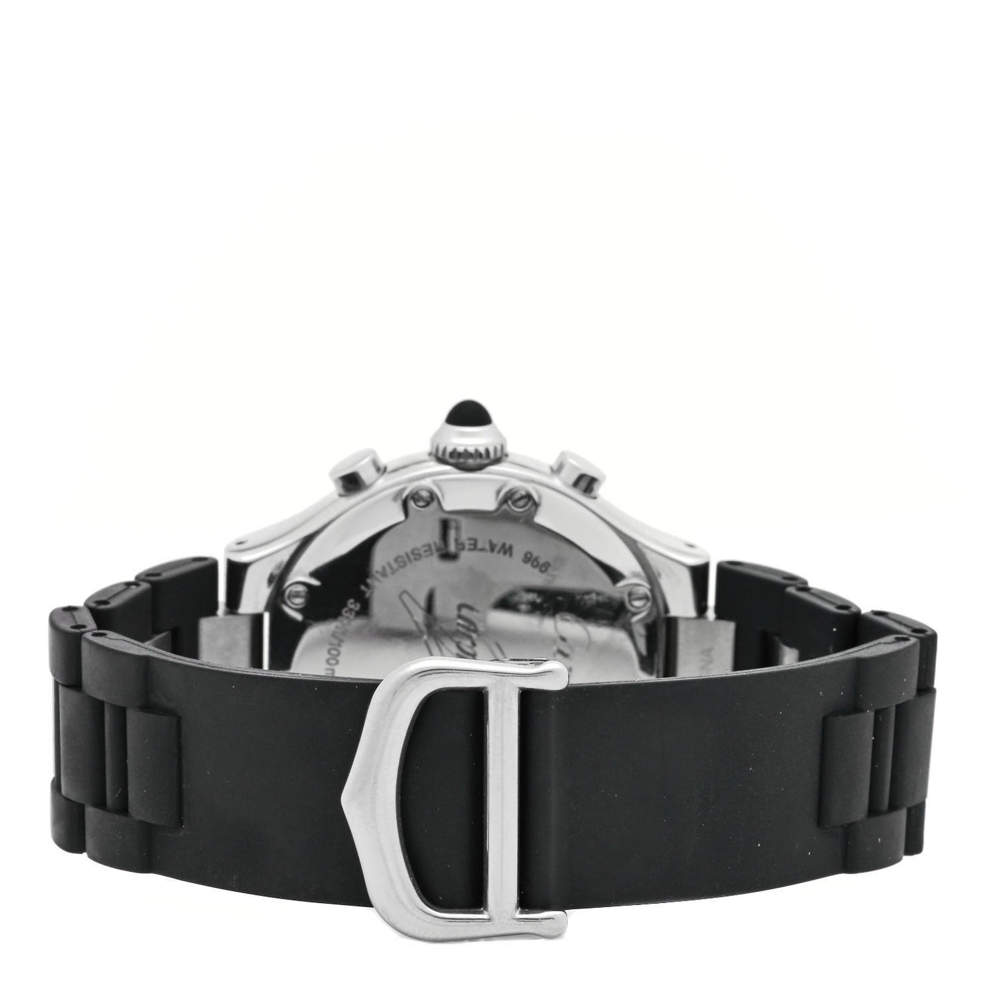Stainless Steel Rubber 32mm Must 21 Chronoscaph Quartz Watch Black