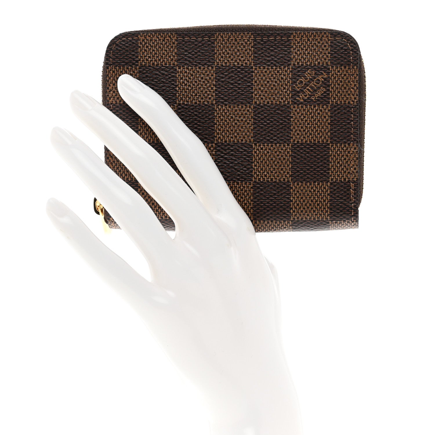 Louis Vuitton Damier Ebene Zippy Coin Purse 2 of 7