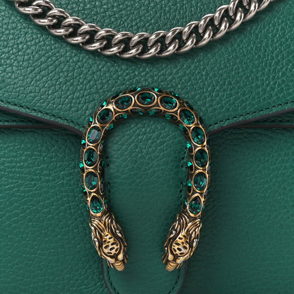Gucci Pebbled Calfskin Small Dionysus Shoulder Bag Emerald 19 of 27