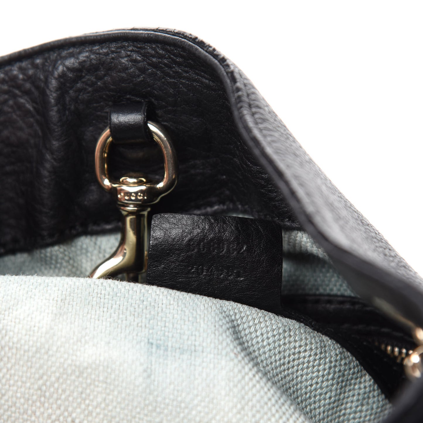 Pebbled Calfskin Medium Soho Chain Shoulder Bag Black