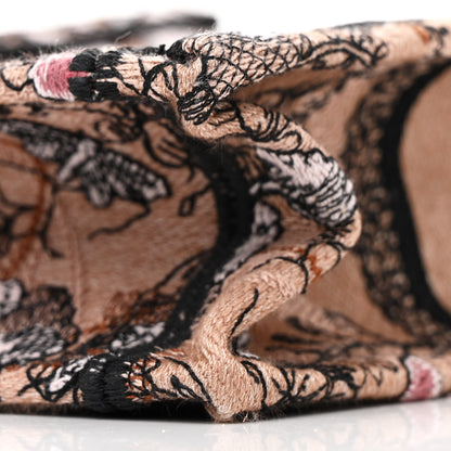 Christian Dior Canvas Jardin Magique Embroidered Mini Book Tote Phone Bag Powder Pink 10 of 12
