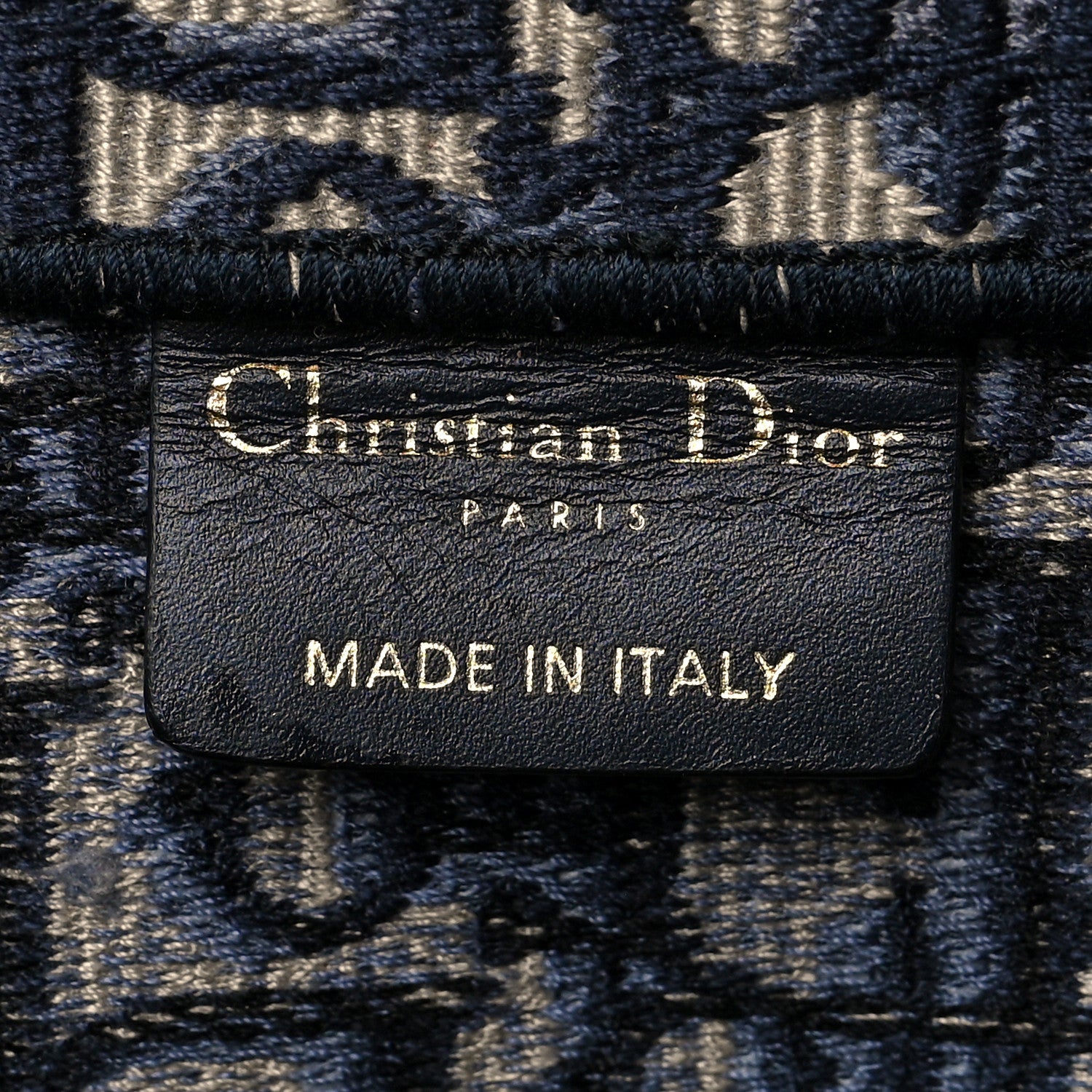 Christian Dior Oblique Medium Book Tote Blue Multicolor 6 of 12