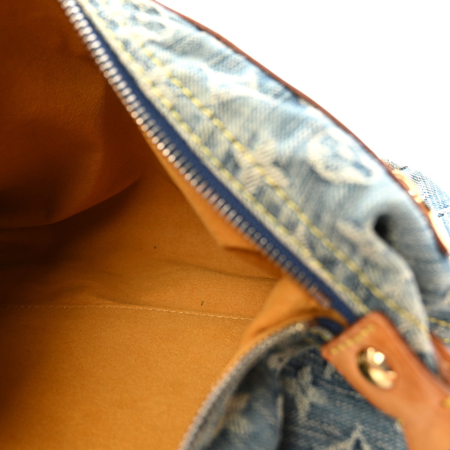 Louis Vuitton Monogram Denim Baggy PM Blue 5 of 9