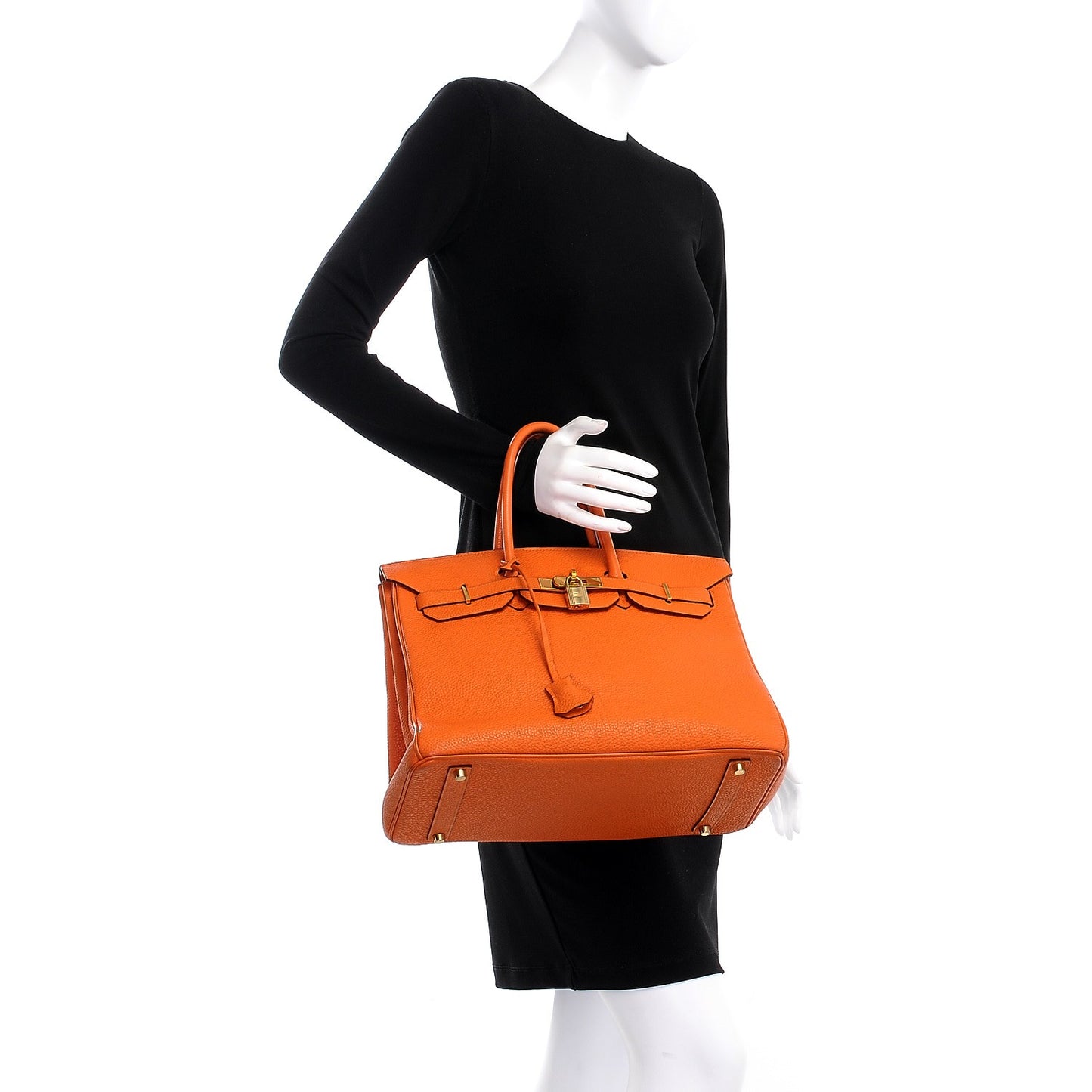 Togo Birkin 35 Orange