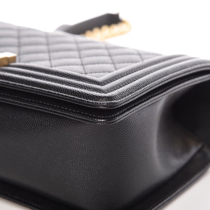 Chanel Caviar Quilted Medium Boy Flap Black 9 of 14