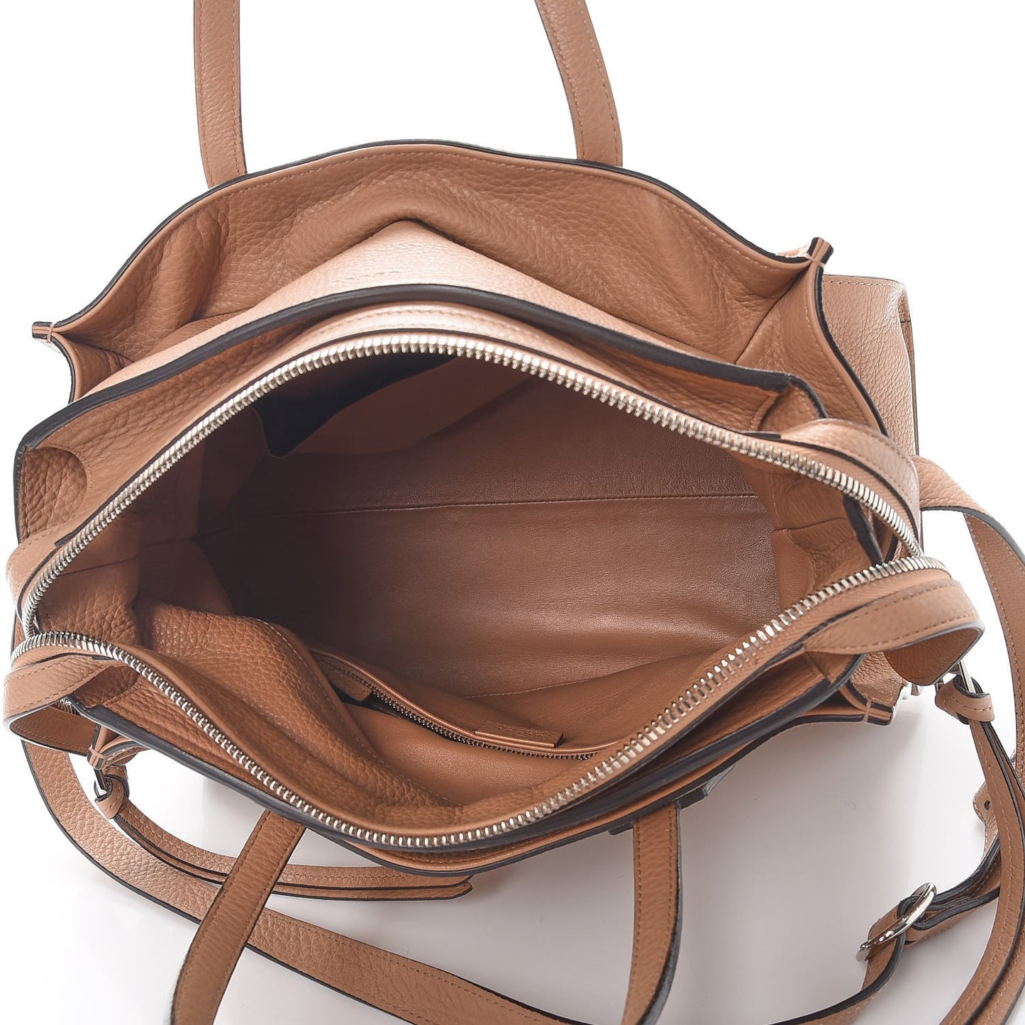 Cellarius Calfskin Ramble Studded Layered Tote Camelia