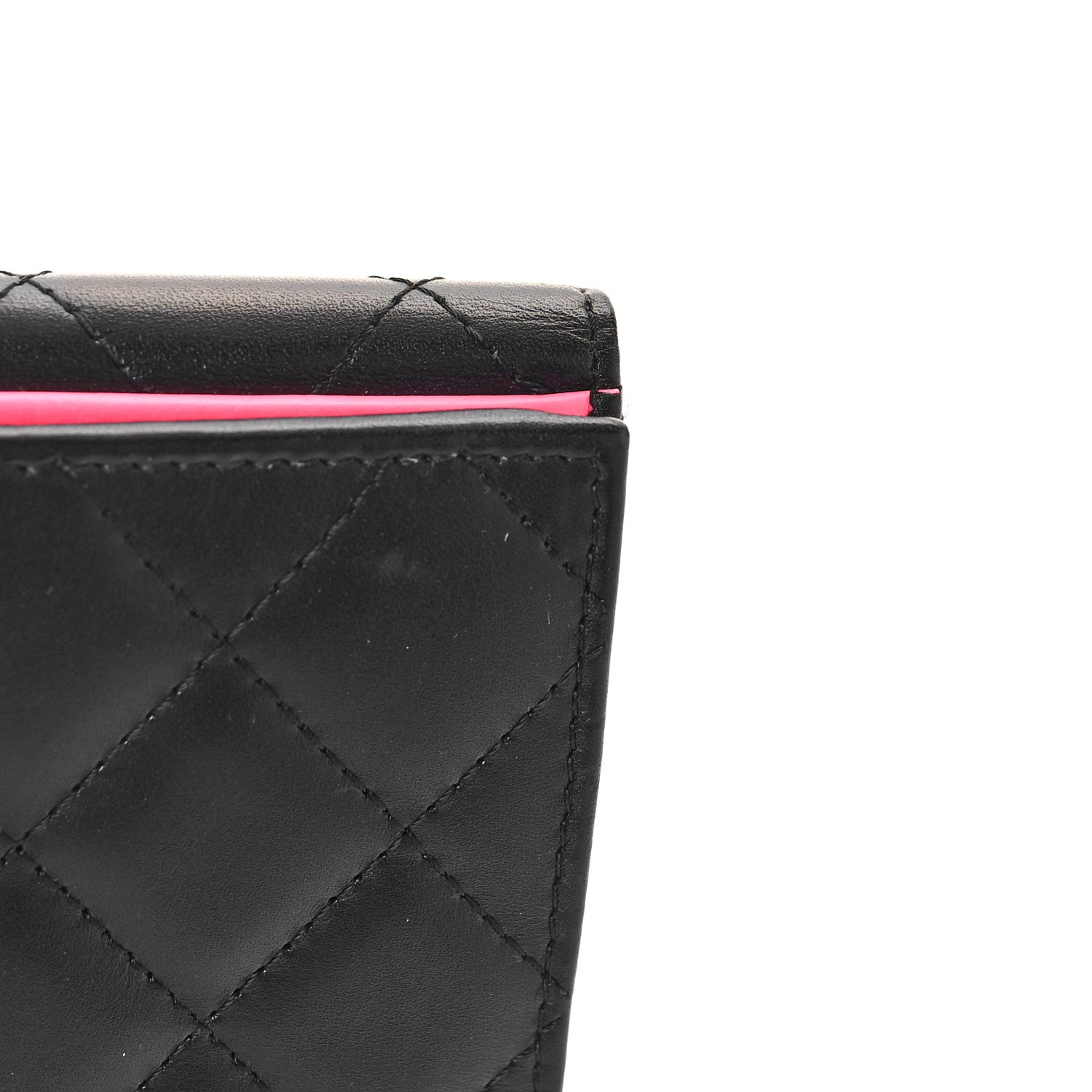 Chanel Calfskin Quilted Cambon Long Double Wallet Black 10 of 10